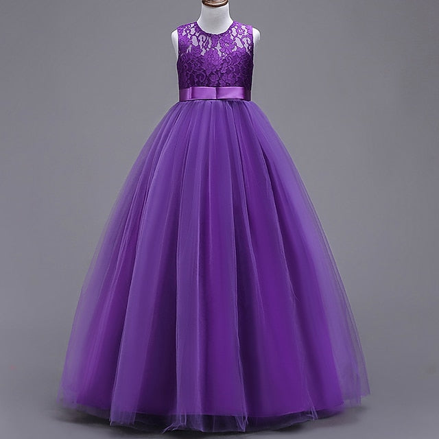 Flower Gown Girls' Dress Evening Party Girl FashionChic