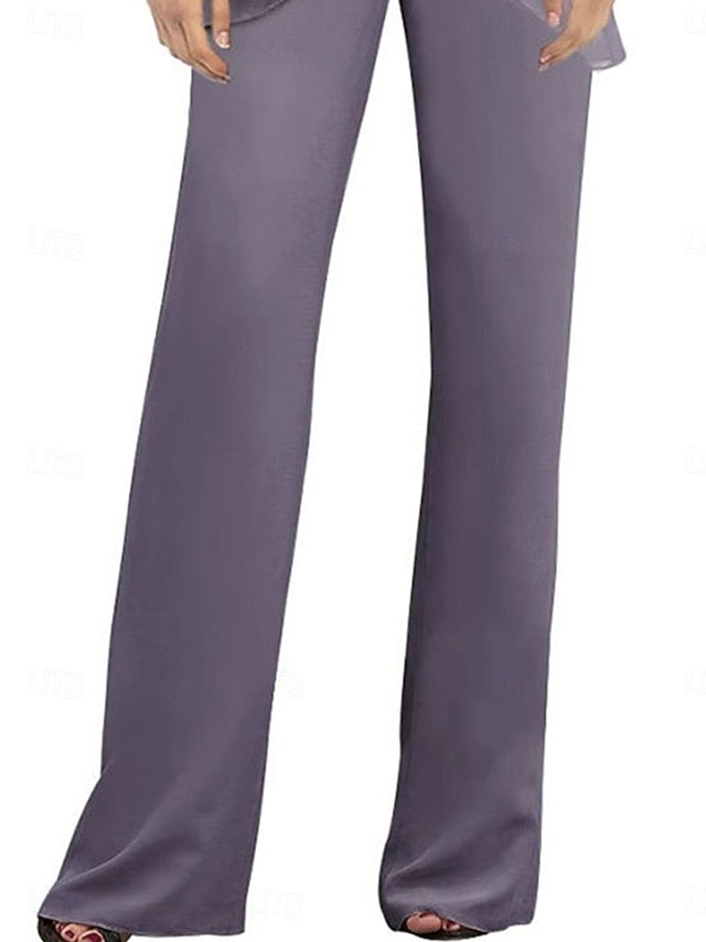 Mother Pantsuit Guest the Dress Elegant Simple Wedding Bride of FashionChic
