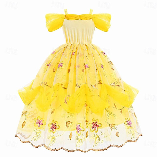 Belle Beauty and Princess the Girl Flower Beast Dress Cute FashionChic