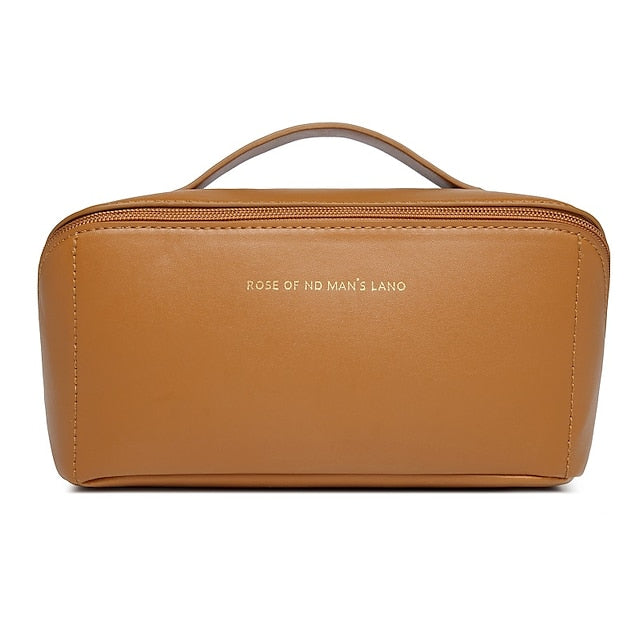 Women's Cosmetic Makeup Handbag Leather PU Bag Travel FashionChic