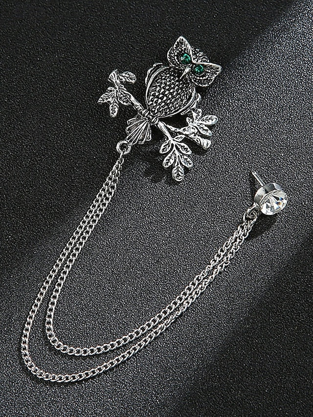 Men's Pin Brooch with Lapel Christmas Deer FashionChic