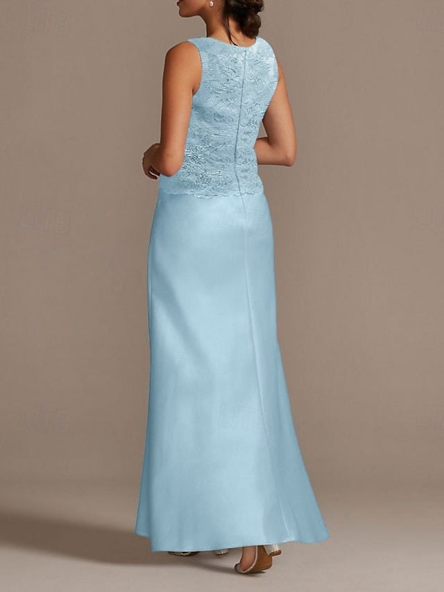 Scoop Mother Dress the Wedding Elegant Guest Sheath of Bride FashionChic