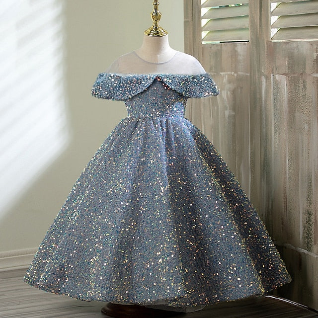 Girl Flower Gown Evening Party Girls' Dress FashionChic