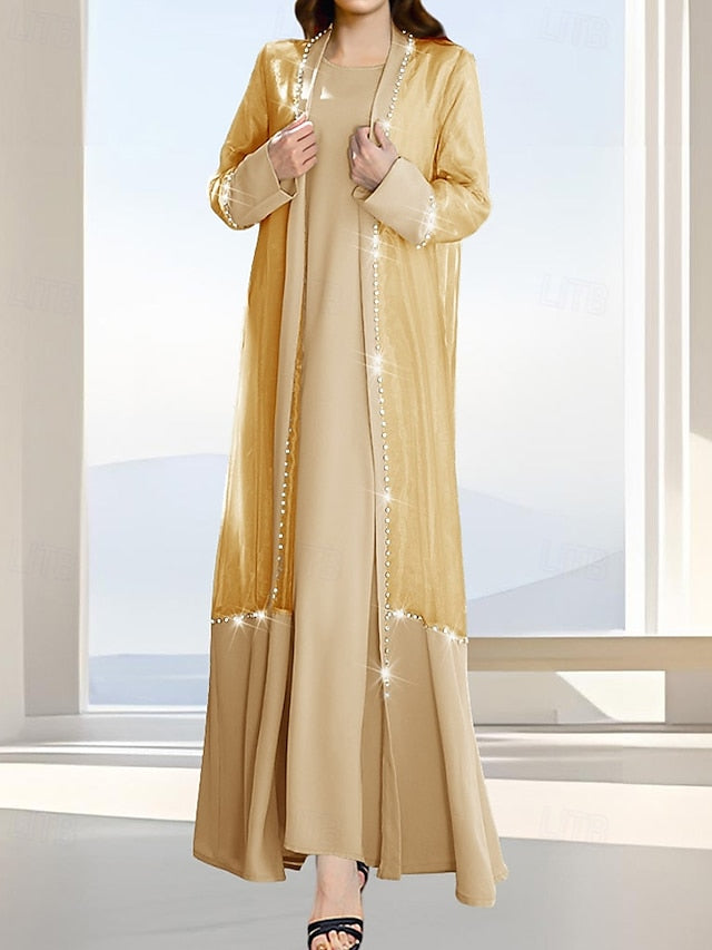 of Formal Simple Piece the Elegant Bride Mother Dress Two A-Line FashionChic