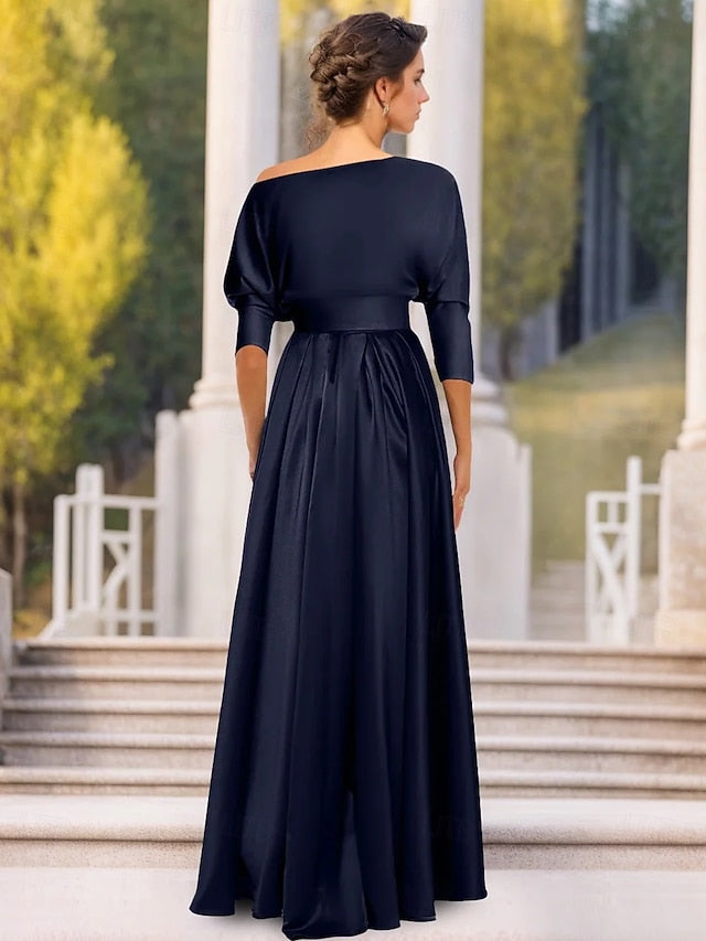 Evening Formal Dress Elegant Asymmetrical Wedding Gown A-Line FashionChic