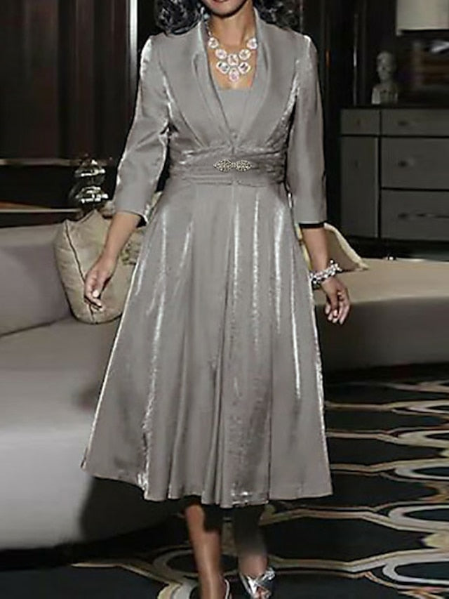 A-Line Vintage of Guest Elegant Mother Bride the Dress Wedding FashionChic