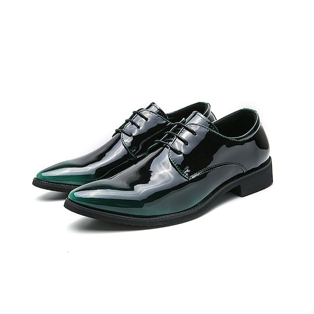 Shiny Formal Dress Shoes Oxford Patent – Men's Leather FashionChic