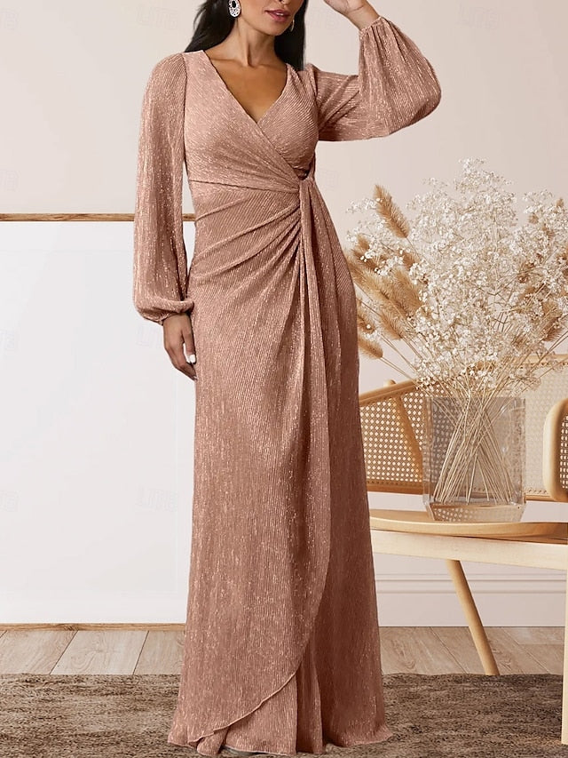 of Elegant Sweet Dress A-Line Wedding Guest the Bride Mother V FashionChic