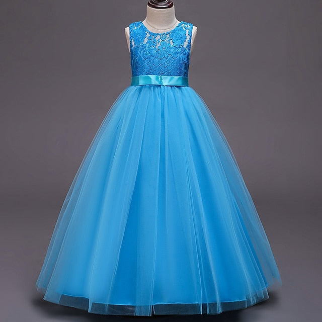 Flower Gown Girls' Dress Evening Party Girl FashionChic