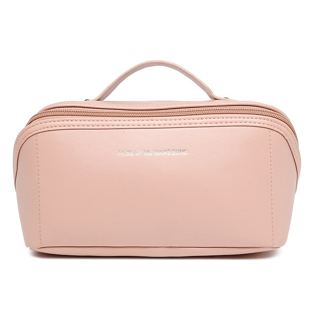 Women's Cosmetic Makeup Handbag Leather PU Bag Travel FashionChic