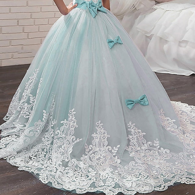 Girl Girls' Flower Lace Dress Formal FashionChic