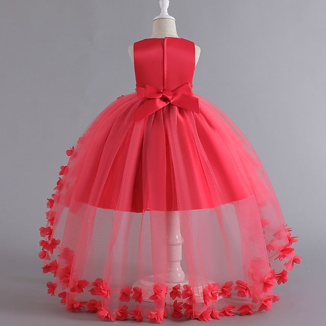 Toddler Solid Dress Color Party Girls' Sleeveless FashionChic