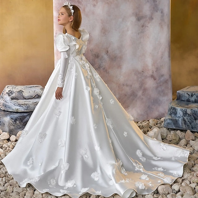 Formal Girl Dress Flower Girls' First Communion FashionChic