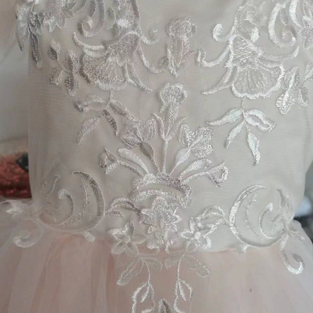 Dress Party Girl Flower First Communion Girls' FashionChic