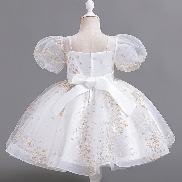 Flower Girls' Party Dress Sequin Girl Kids Floral FashionChic