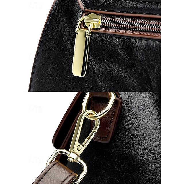 Floral – Faux Vintage Engraved Handbag Leather Women's FashionChic