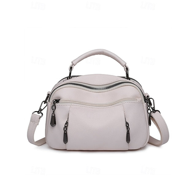 Crossbody Leather Faux Bag Women's FashionChic