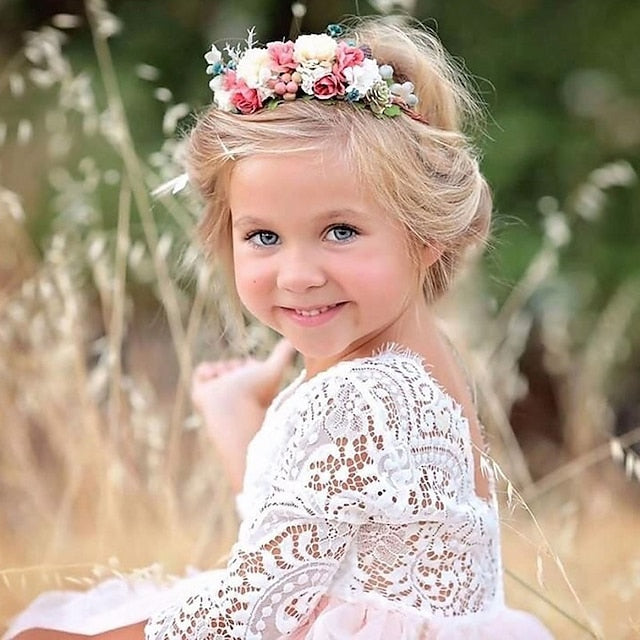 Flower Dress Party Girls' Girl Wedding FashionChic