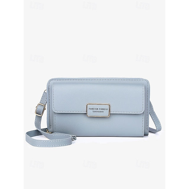Bag Mobile Leather Crossbody Women's PU Phone Wristlet FashionChic