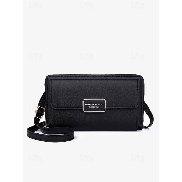 Bag Mobile Leather Crossbody Women's PU Phone Wristlet FashionChic