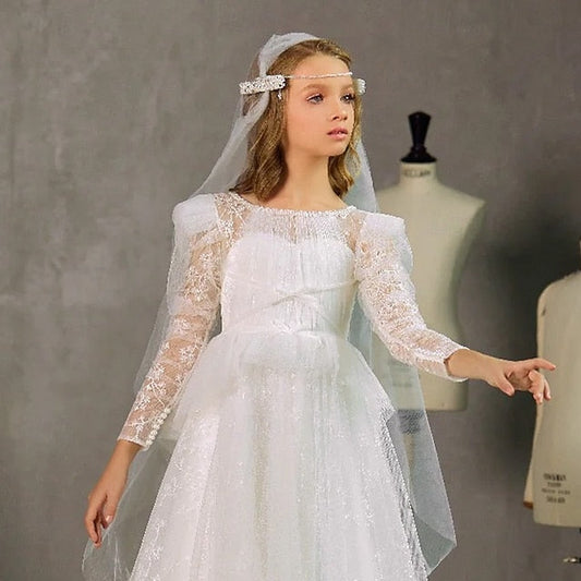 Dress Girl Girls' Princess First Gown Formal Flower FashionChic