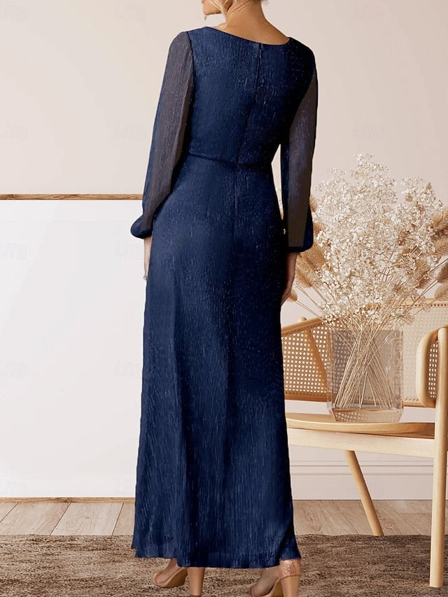 Bride Dress the Elegant Wedding of A-Line Neck Mother Guest V FashionChic