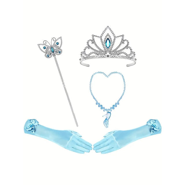 Dress Elsa Tulle Party Flower Princess Frozen Costume Girl Theme FashionChic