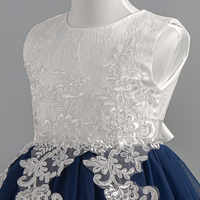 Girls' Dress Wedding Party Sleeveless Special Kids Floral FashionChic