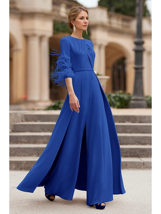 Vintage Bride Jumpsuit Formal Elegant Mother the of Wedding FashionChic