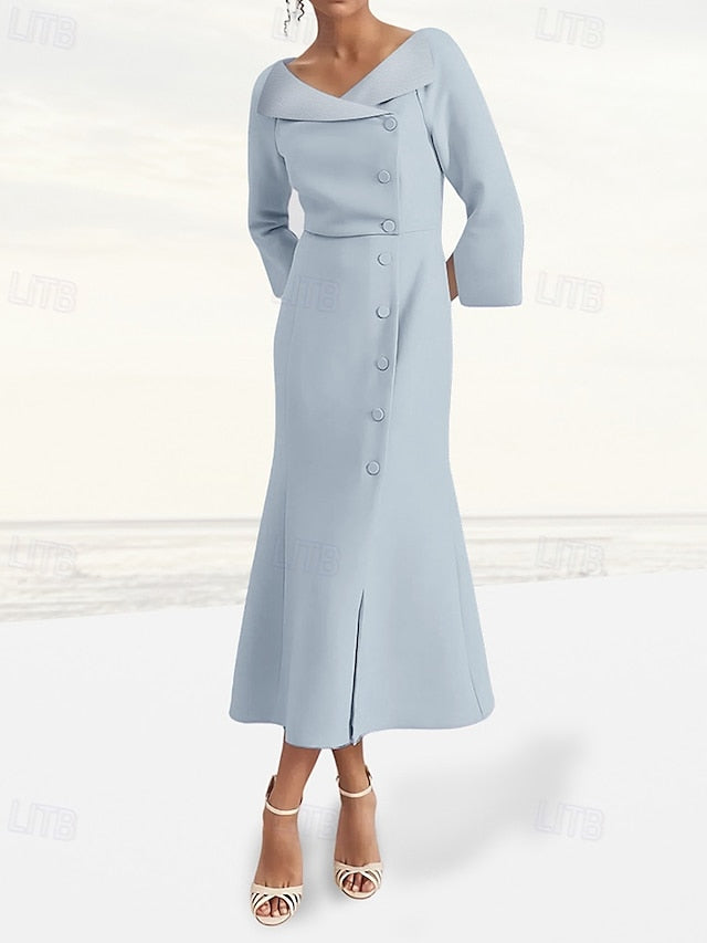 Blazer Mother the A-Line Dress Elegant Tuxedo Bride of FashionChic