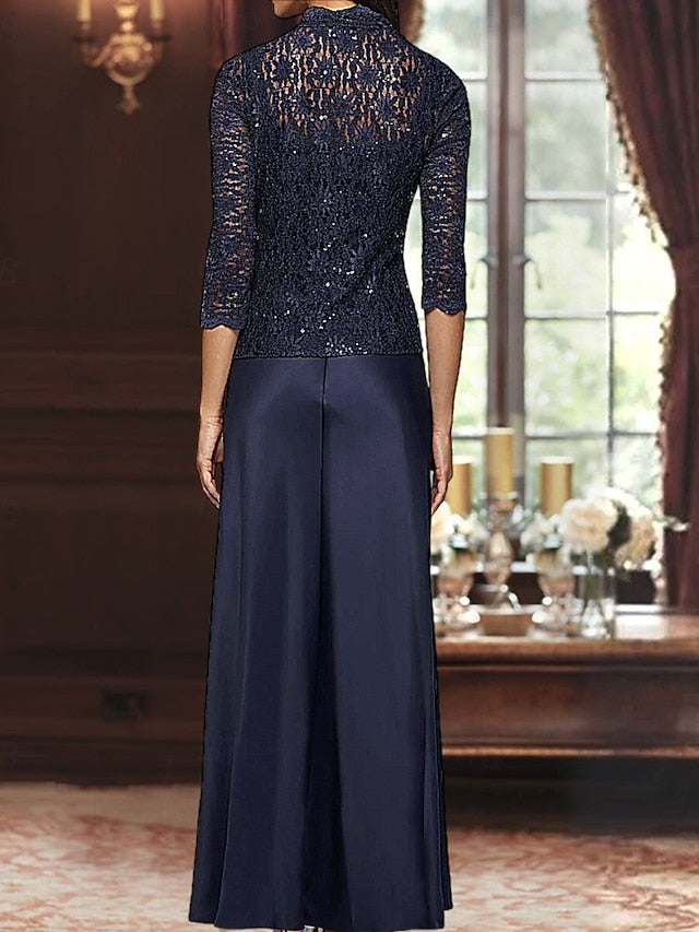 Guest Dress Wedding of A-Line Piece 3 the Mother Formal Bride FashionChic