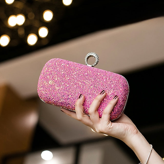 Wristlet Leather PU Bags Clutch Women's Evening Bag FashionChic