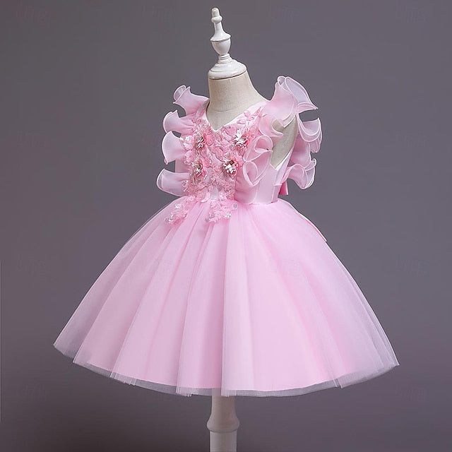 Solid Sequin Kids Dress Flower Girls' Color Party FashionChic