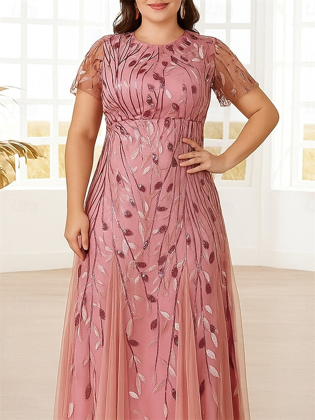 Sparkle Size the Shine Bride Dress of Mother Plus A-Line FashionChic