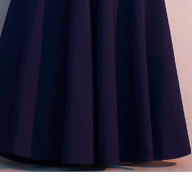 the Bride High Simple Neck Mother Dress A-Line of Floor Elegant FashionChic
