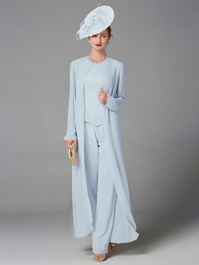 Beach Mother of Pantsuit 3 Bride Formal the Piece Wedding FashionChic