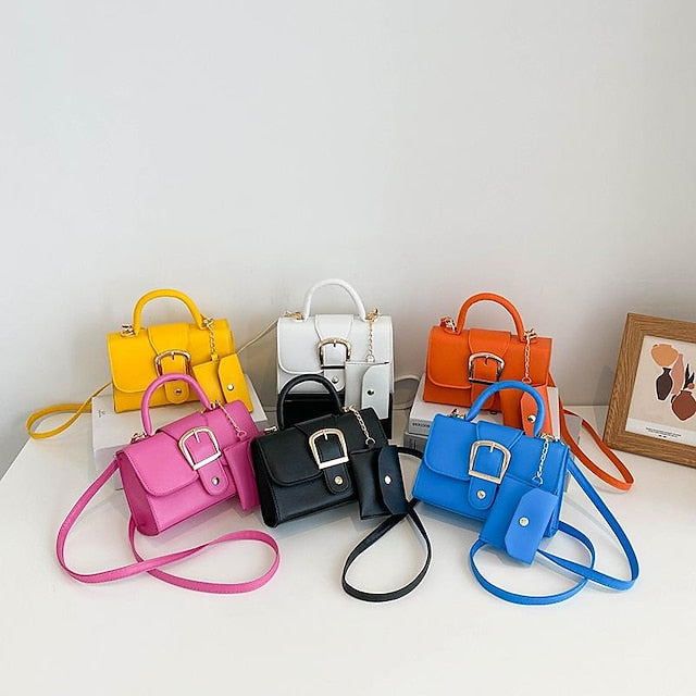 Durable PU Handbag Leather Women's Crossbody Bag Daily FashionChic