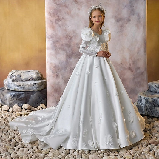 Formal Girl Dress Flower Girls' First Communion FashionChic