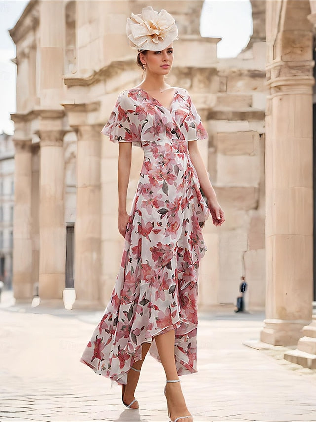 Guest Bride Wedding the of Dress Elegant Mother A-Line Formal FashionChic