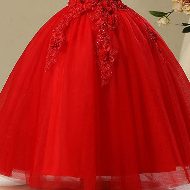 Party Flower Dress Princess Girl Girls' FashionChic