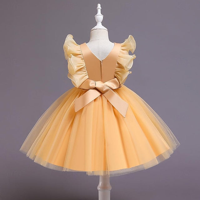 Solid Sequin Kids Dress Flower Girls' Color Party FashionChic