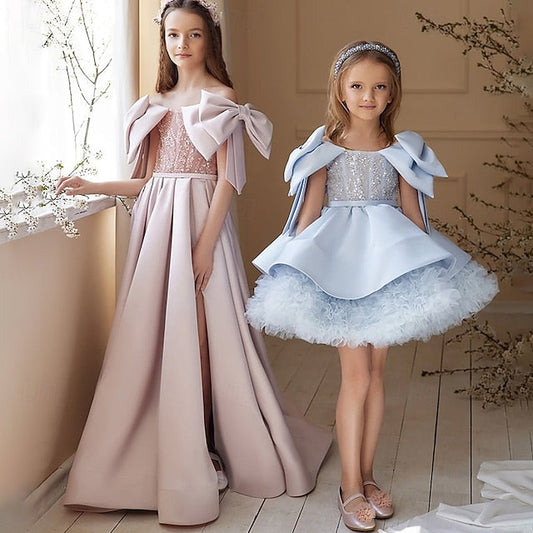 Girl Evening Princess Flower Dress Formal Girls' Gown FashionChic