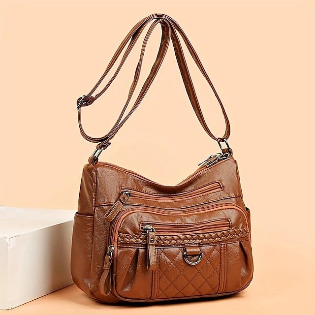 PU Women's Shoulder Leather Bag Crossbody Hobo FashionChic