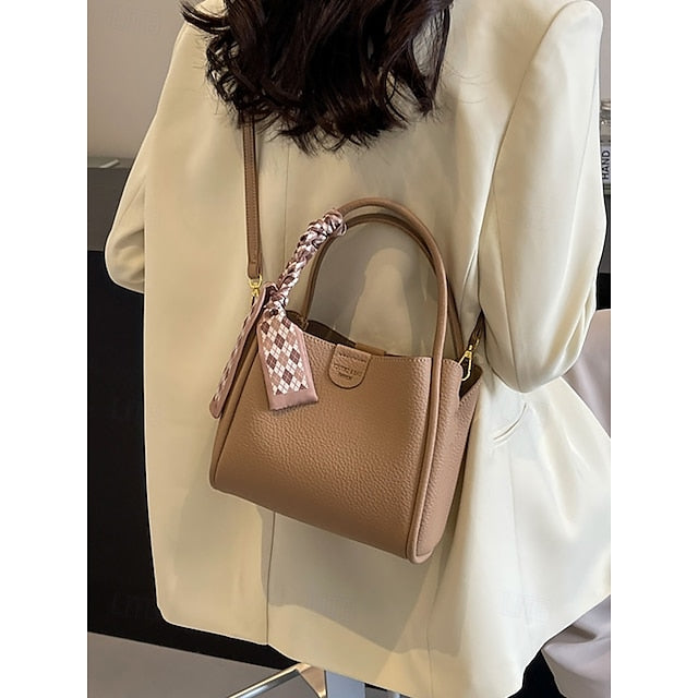 Bag Bucket Handbag PU Women's Bags Shoulder Crossbody FashionChic