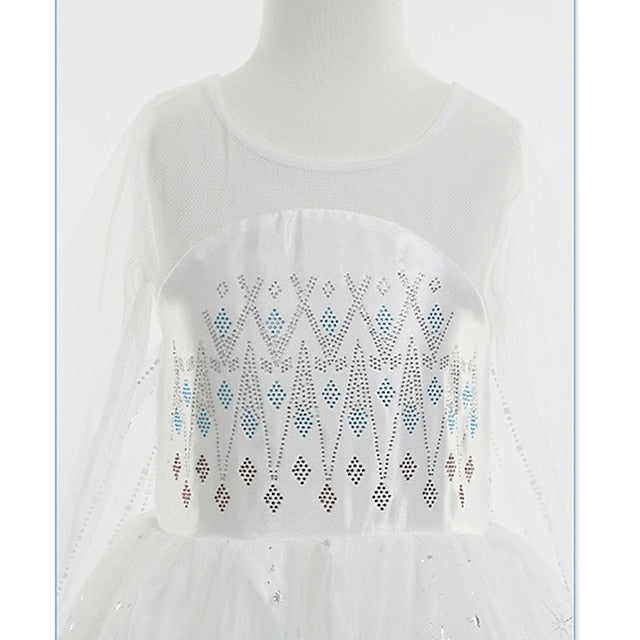 Girl Fairytale Dress Frozen Princess Vacation Elsa Flower FashionChic