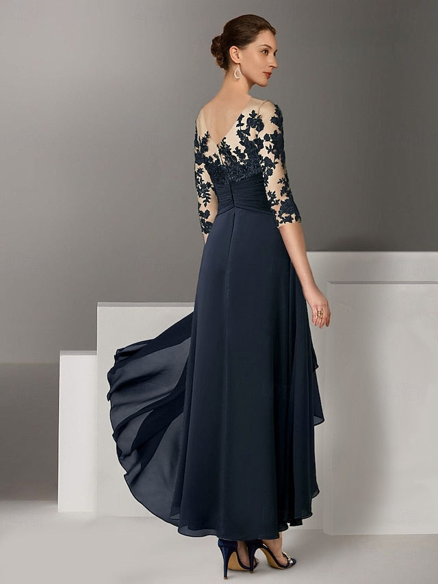 Asymmetrical Elegant Dresses Guest Cocktail Dress A-Line Wedding FashionChic