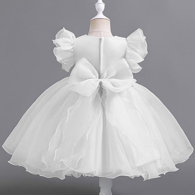 Party Sleeveless Kids Girls' Floral Dress Wedding Sequin FashionChic