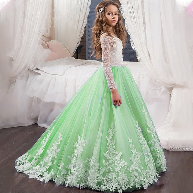 Dress Girls' Kid's Girl Flower Princess FashionChic