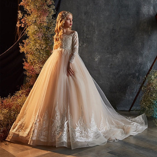 Flower Girl Princess Dress Party Wedding Girls' FashionChic