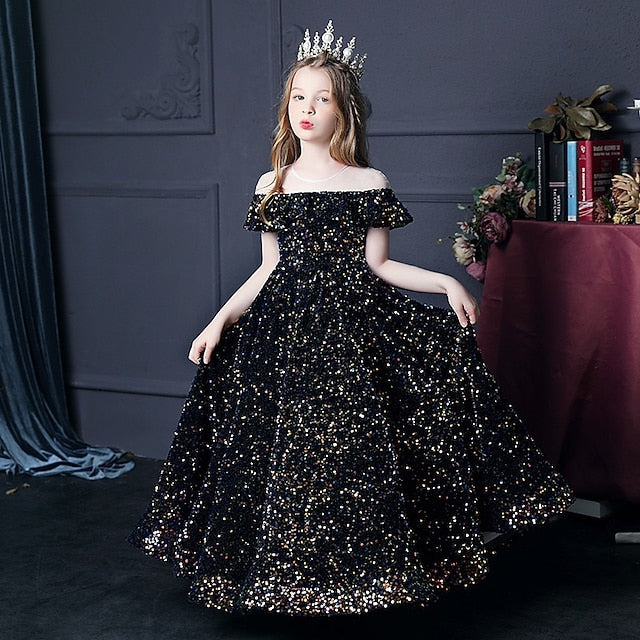 Girl Flower Gown Evening Party Girls' Dress FashionChic